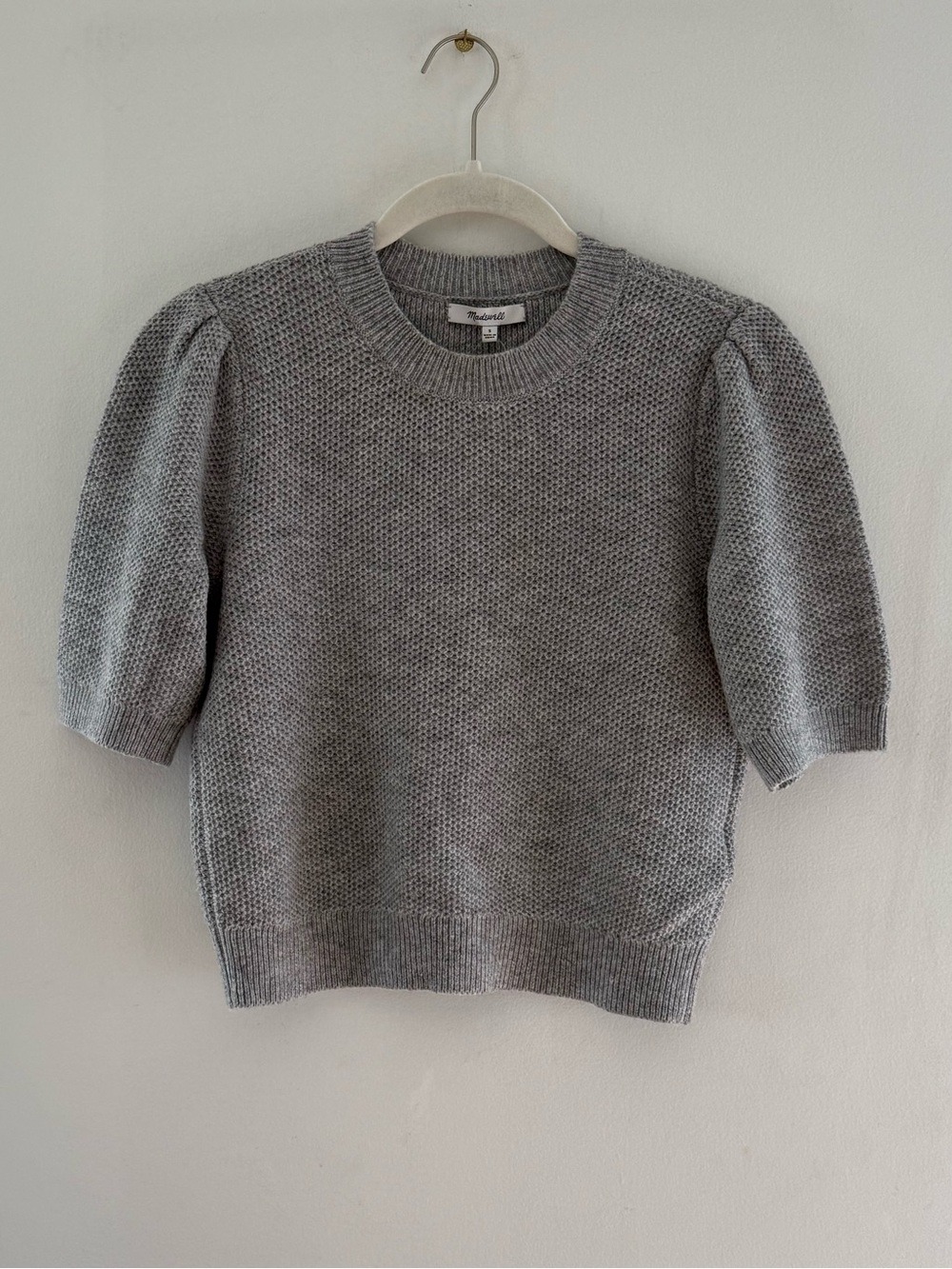 Madewell Puff Sleeve Textured Sweater NWT - Picture 6 of 11